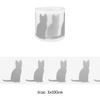 Animal Set Vinyl Film Patch On Fabric Silver Reflective Butterfly Cat Bat Dog Transfer Iron-On New Fashion Garment Accessory DIY Heat Transfer