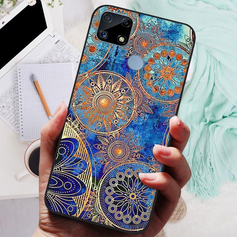 Pro Realme C25s pouzdro Soft TPU silikonový kryt na telefon pro OPPO Realme C25 pouzdro Bumper C25S RMX3195 C 25S nárazuvzdorný kryt Coque