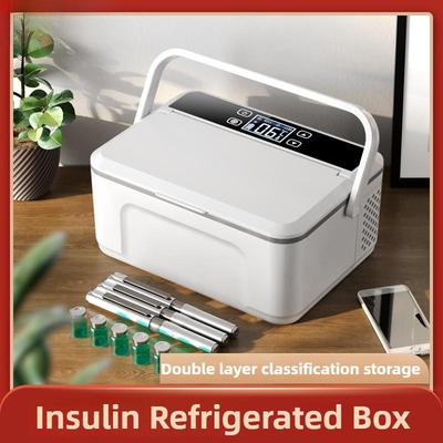 Mini Special Medicine Refrigerator Portable Car Home Use Small Fridge Rechargeable Insulin Refrigeration Box