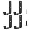 Set Of 4 Heavy Duty J-shaped Hooks -garage Hooks - Metal Wall Mounted Hooks For Tool Storage - Garage Truck And Home