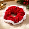 Matte Velvet Hair Scrunchies for Bun Christmas Scrunchies, Soft Elastic Ties Women Girls, Lightweight Party Styling Tools Contrast Color Ponytail