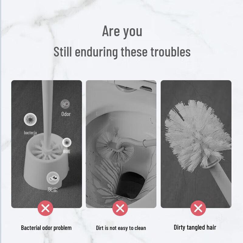 ecoco Wall-Mounted Disposable Toilet Brush