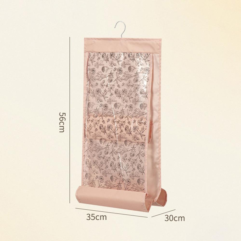 

Подвесной органайзер для сумок с 4/6 карманами, прозрачный органайзер для сумок, органайзер для сумок для шкафа 4 Pockets - Pink