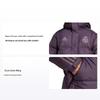 Real Madrid Seasonal Down Coat Simple Brand Logo Letter Stripe Design Casual Sports Warm Hooded Down Jacket Men Coats Dark-Purple IT3783