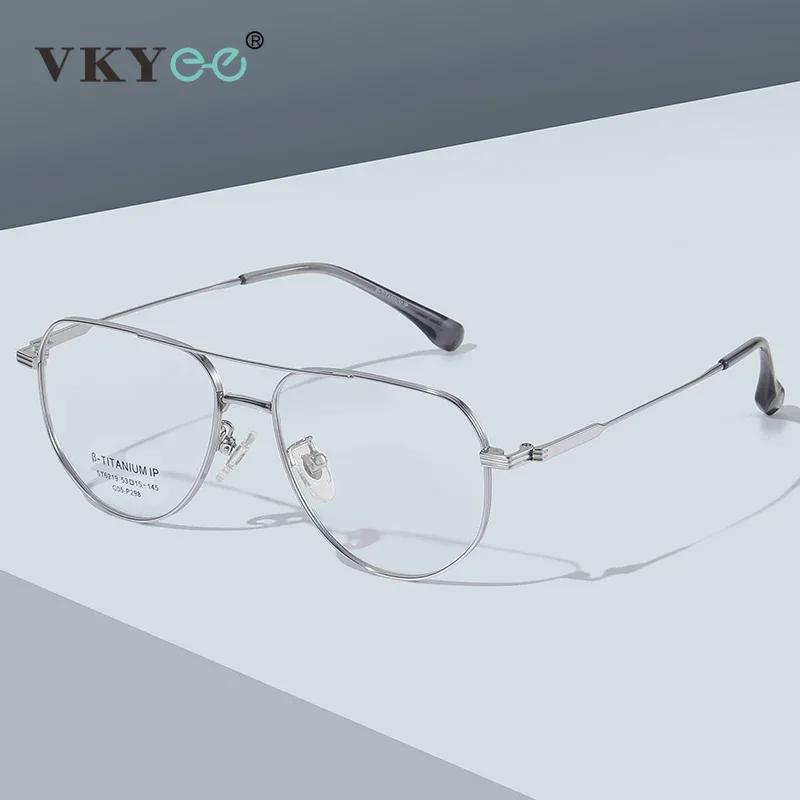 VICKY Titan Myopie Astigmatismus Brillenrahmen Unisex Pilot Korrektionsbrillen Herren Blaulichtfilter Lesebrillen ST6219