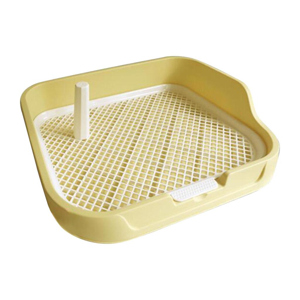 Dog Potty Pad Reusable Indoor Open Top Entry Dog Litter Pan Mesh Grids Toilet for Indoor Bunny Small and Medium Dogs Porch Puppy