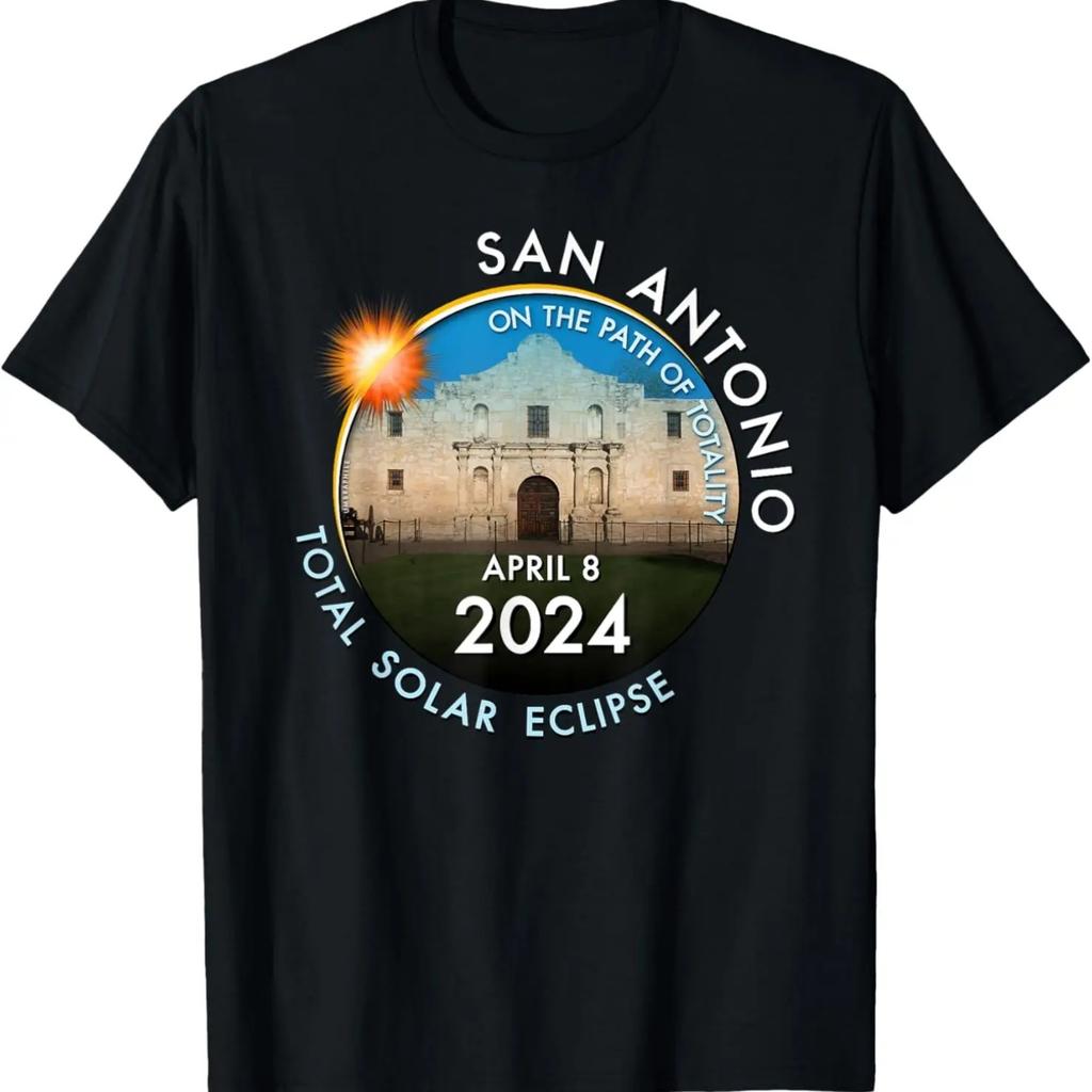 2024 Total Solar Eclipse Totality in San Antonio Texas _ 26 T-Shirt