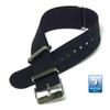 CASSIS Silicone Watch Strap, Fully Waterproof, TYPE NATO RUBBER, 22mm, Black, with Replacement Tool, X1115465019022
