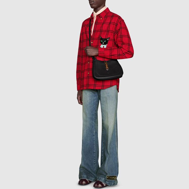 GUCCI Shirts Men's Red Lapel Moderate Other 663380-ZAHB1-6153