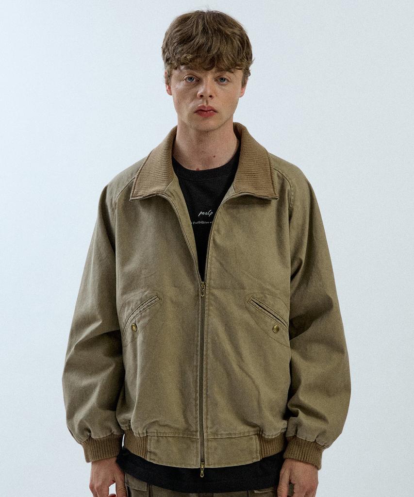 Pealp Washed Cotton Tanker Jacket 13(Beige)