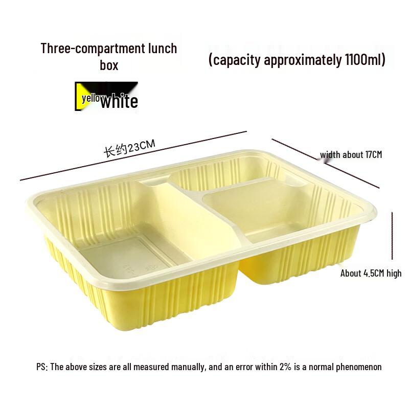 Disposable Multi-Compartment Takeaway Food Containers