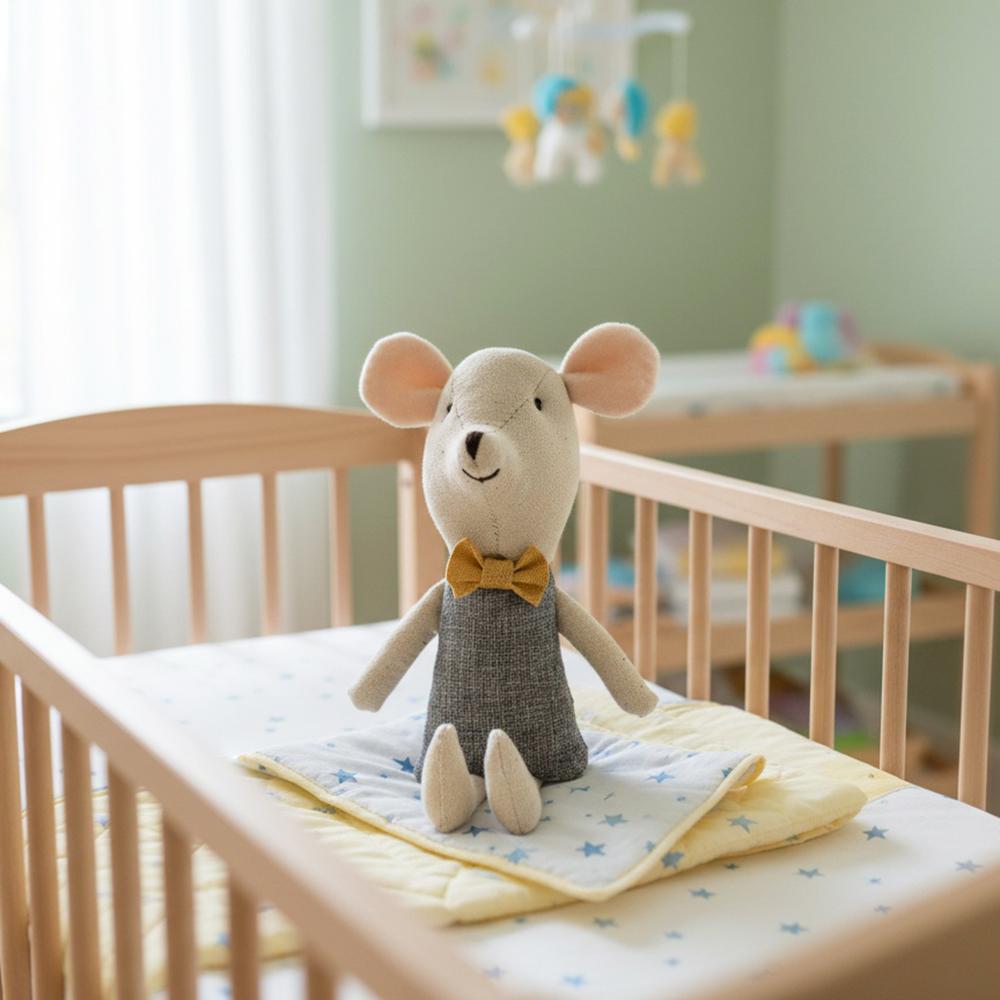 Mus plysj 17cm liten jente elsker dukke søte kosedyr plysjdukke Julegave mini kjærlighetsdukke liten mus