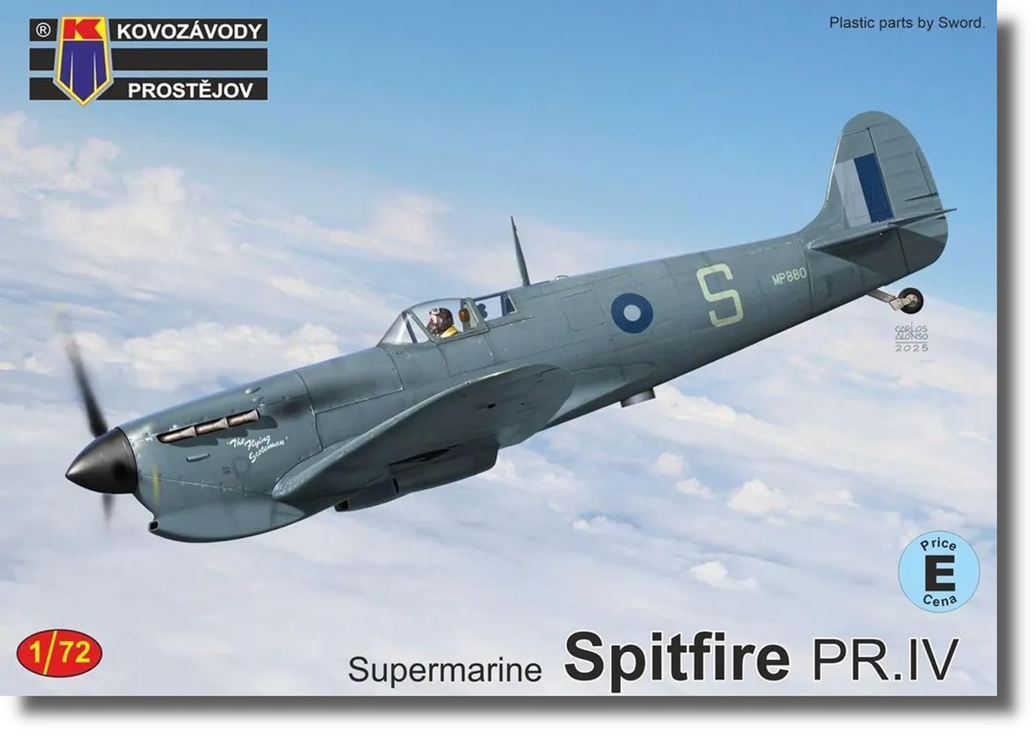 

KP Model Spitfire Part 1 Plastic Model KPM0500 1/72 PR.IV (Airplane)