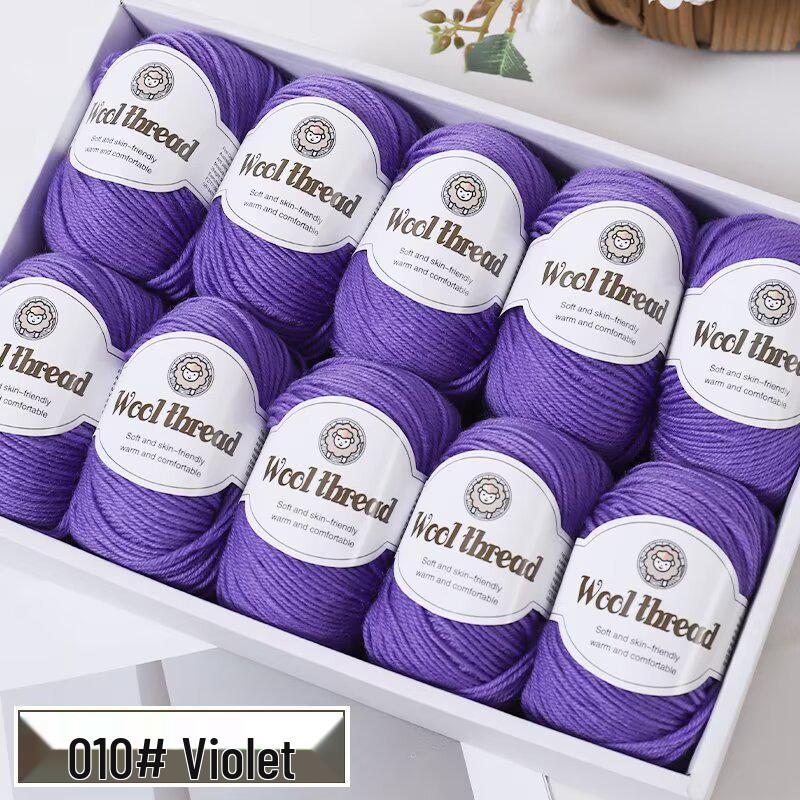 Wool Blend Yarn Ball - Medium Thickness for DIY Knitting Projects