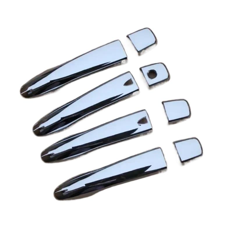 Door Handle Cover For Nissan Rogue 2014 2015 2016 2017 2018  GLOSS BLACK CHROME CAR CATCH CAP TRIM MOLDING ACCESSORIES