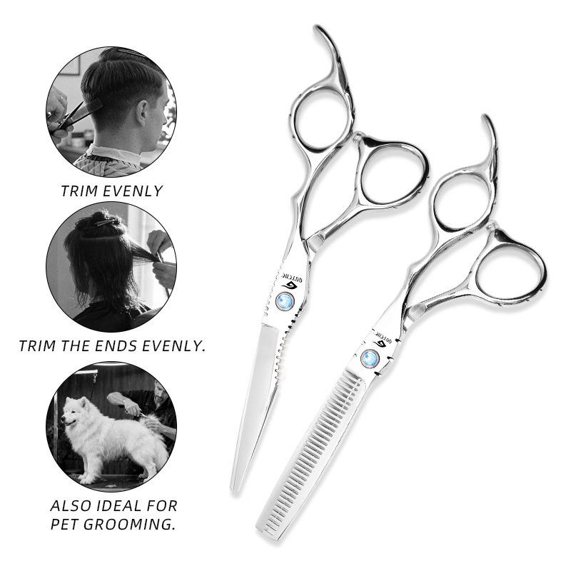 Professional Barber Thinning Shears - Hair Cutting & Styling Scissors for Salon Stylists