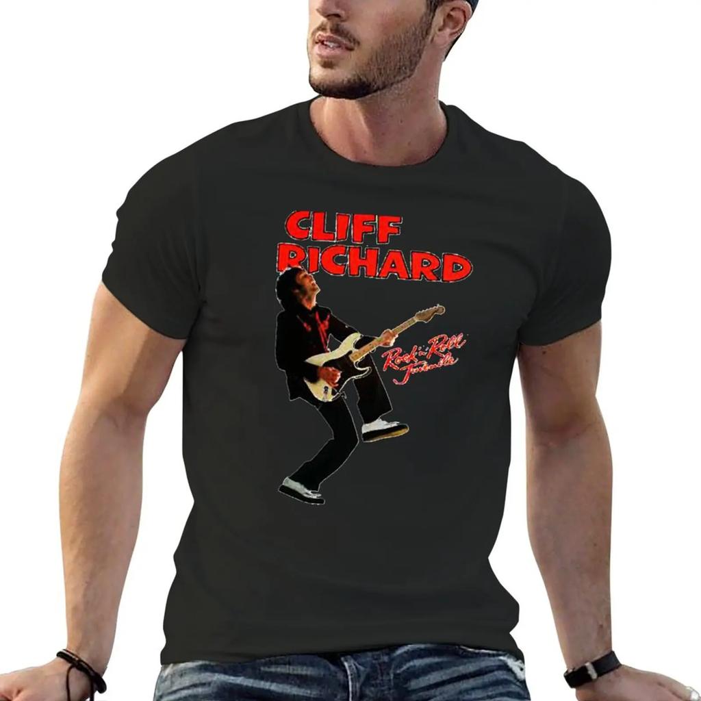 T-Shirt Cliff Richard magliette grafiche personalizzate t-shirt grafica oversize uomo