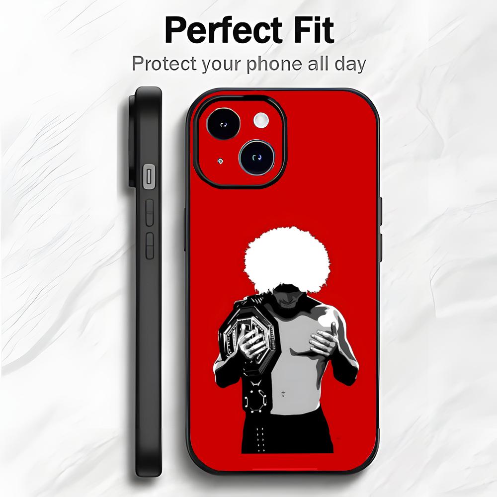 

Fierce Russian Athlete K-Khamzat Chimaev Phone Case Phone Case Soft Packaging Lightweight For iPhone17 16 15 14 13ProMax iphone12promax