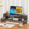 Computer Monitor Stand Elevated Hollow Cooling Laptop Rack Desktop Storage Holder Home Office Desk Computer Keyboard Organizer