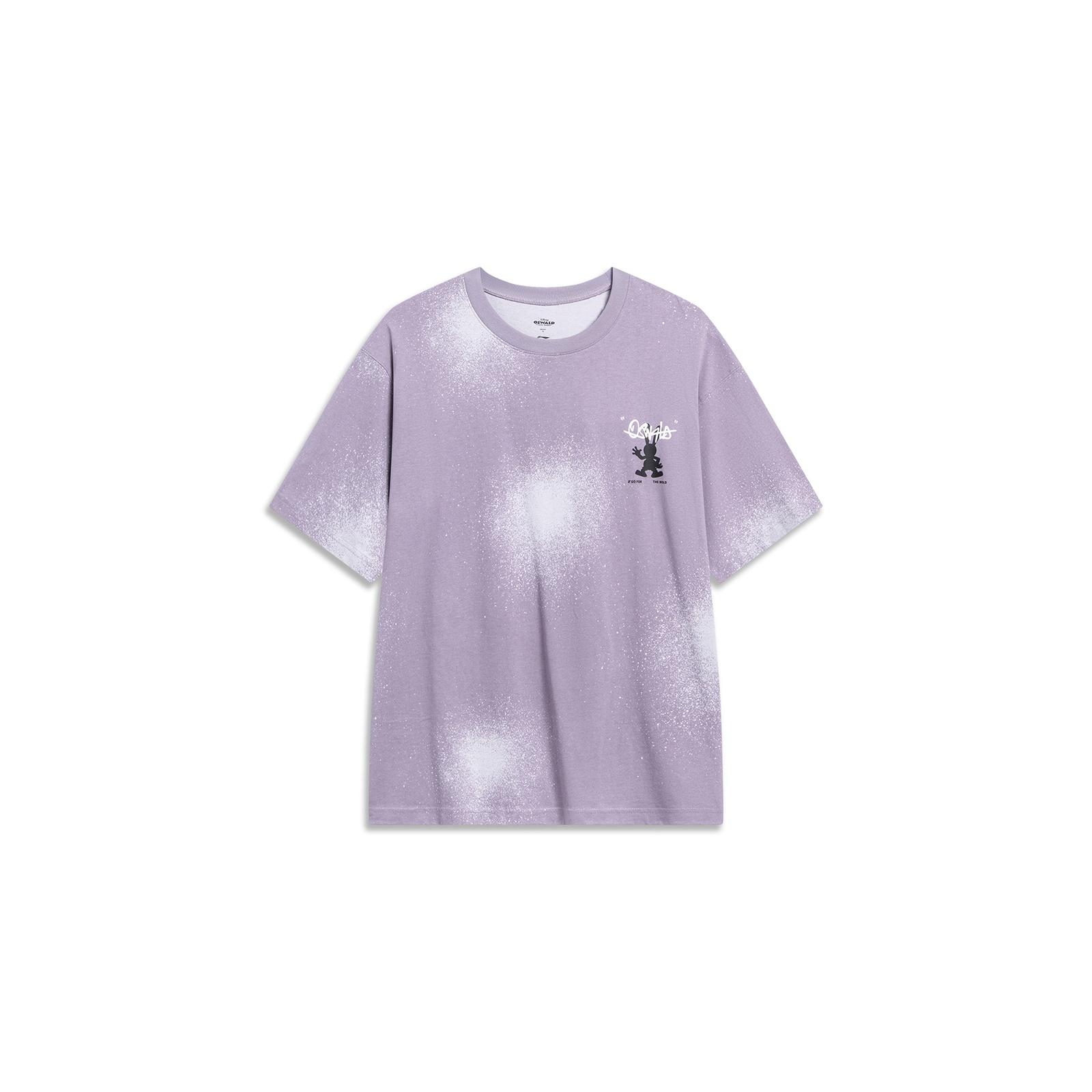 Li-Ning x Disney Oswald Graphic T-shirt  Light Purple White  Men s AHST319-4 L