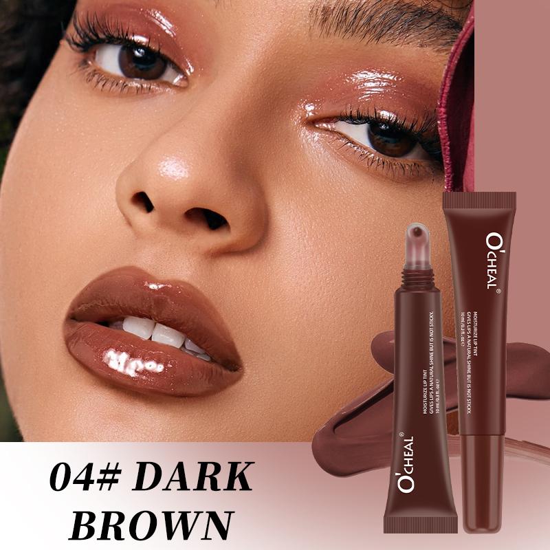 

Ocheal Moisturizing Lip Gloss Plumper Shiny Liquid Lipstick Clear Lip Care Beauty Tinted Mask Glaze Colored Lipstick Makeup 10ml
