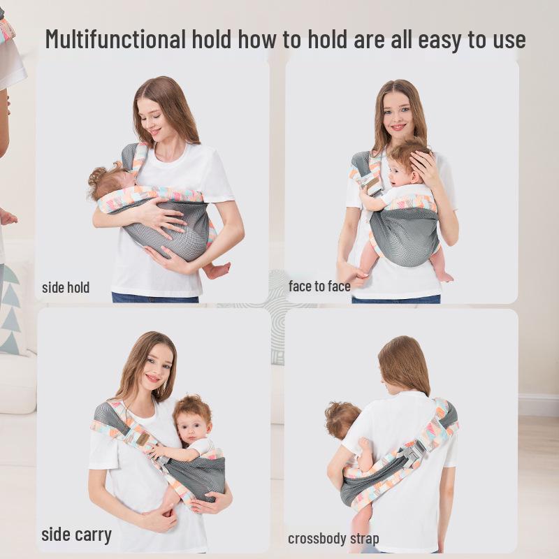 Newborn Baby Sling Carrier for Hands-Free Front and Horizontal Carry