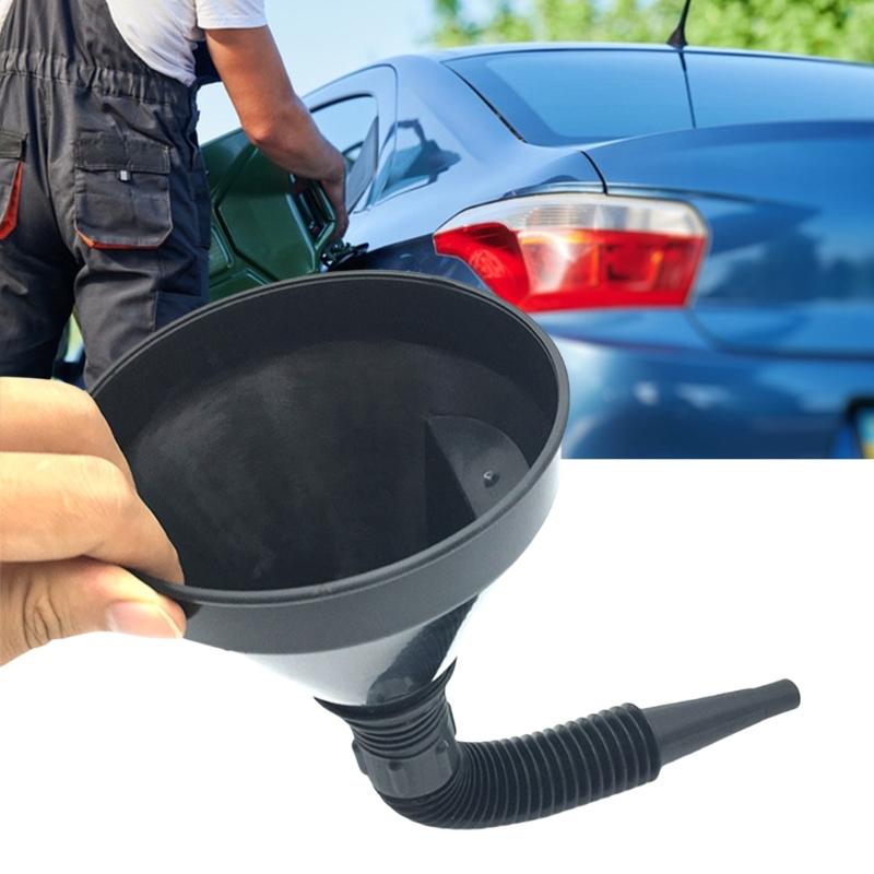 Easy to Use Funnel with Practical Filter Feature Automotive Oil Funnel Impurity Filtering Funnel Upgrades for Bike & Car