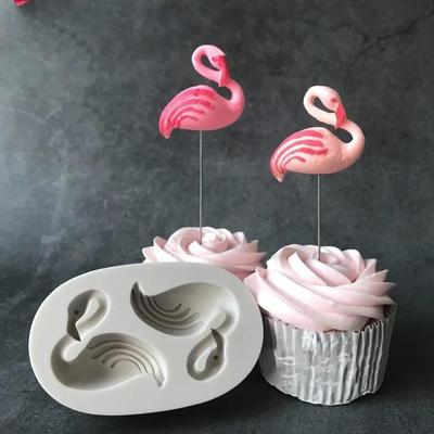 Forma do ciasta w kształcie flamingów, forma do czekolady do pieczenia w kuchni, narzędzia do ciasta DIY, narzędzie do dekoracji cukierniczej