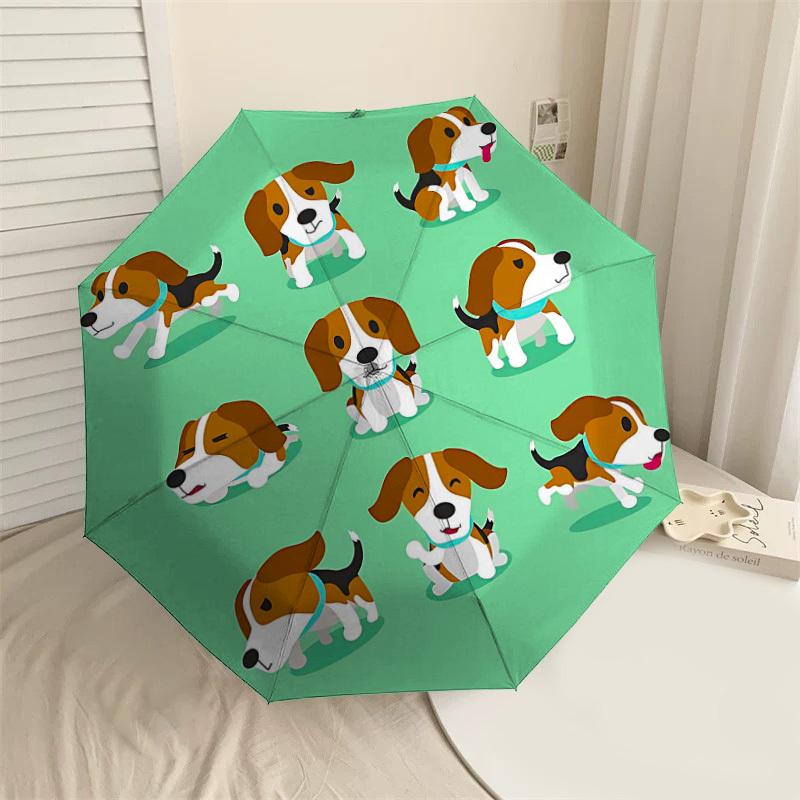 

1PC Beagle Umbrella-8-Rib Reinforced, Automatic Open, Lightweight & Durable, Fashion Accessory for Outdoor-L0325