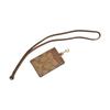 Coach Lanyard 7 Monogram Coated Canvas And Leather Necklace Bag Card Holder Clutch Women bags Khaki Brown 63274-IME74