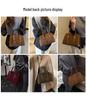 2025 Autumn Retro High-End Women's Single Shoulder Crossbody Bag, Lazy Style Boston Handbag
