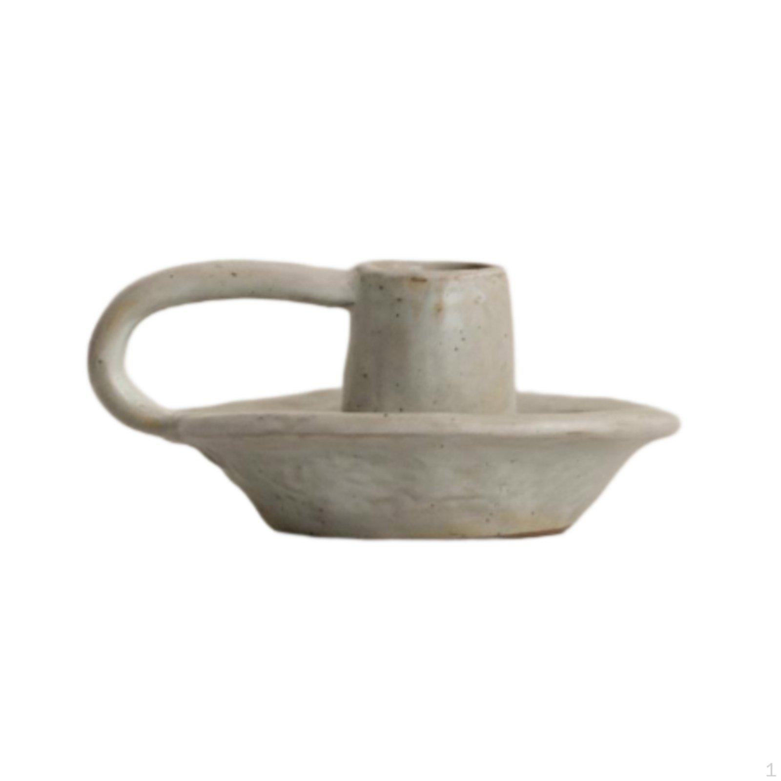 Ceramic Candle Holder, Nordic Modern Home Decor, Table Centerpiece, Minimalist