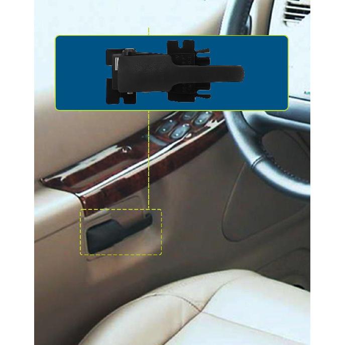 LUJUNTEC Interior Front Rear Driver Left Side Replacement for 1995-2002 for Ford for Explorer 1pc Black Handle Replace OE 3L2Z7821819AAA,
