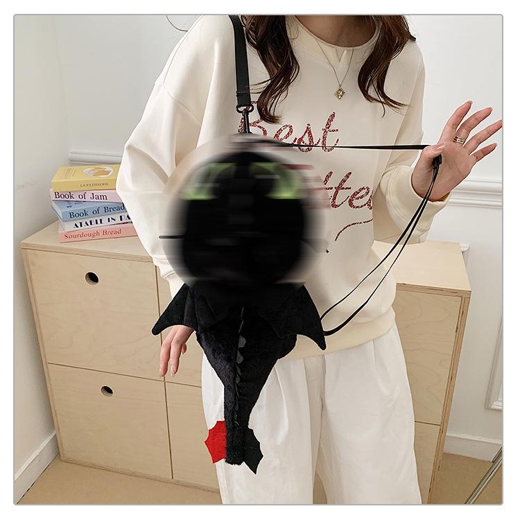 Zaino Peluche e Borsa a Tracolla Toothless - Come Allenare un Drago - Regalo Genitore-Figlio