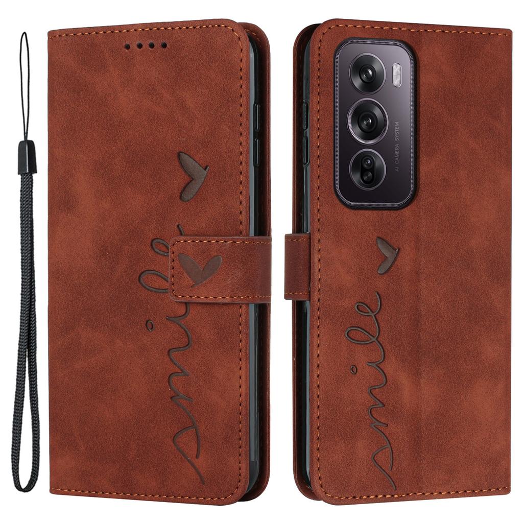 For Oppo Reno12 Pro 5G (Global) Phone Case Wallet Imprinted PU Leather Phone Stand Cover