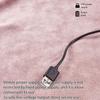 USB Charging Electric Flannel Heating Blanket 5V Single Office Warmer Detachable Cover Machine Washable Power Bank Compatible
