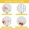 AT19-36Pcs Vegetable Clip For Birds Bird Cage Feeder For Parrot Vegetable And Fruit Feeding