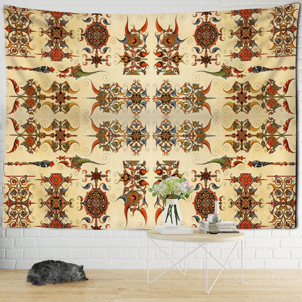 Kids European Palace Mural Tapestry Wall Hanging Psychedelic Tapez Hippie Aesthetics Room Bedroom Decor