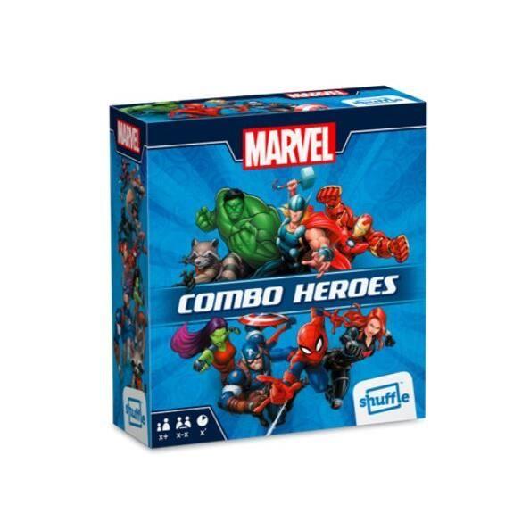 Jeu de cartes - cartamundi - shuffle - marvel heroes assemble - adulte - noir - 15 min - 8 ans - marvel