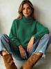 Women's Autumn and Winter Long-sleeved Versatile Knitted Sweater Top Multi-color