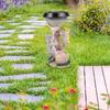 Resin Solar Animal Statue Light for Outdoor Garden Decor Solar Powered LED Lamp with Waterproof IP65 Rating for Yard and Patio
