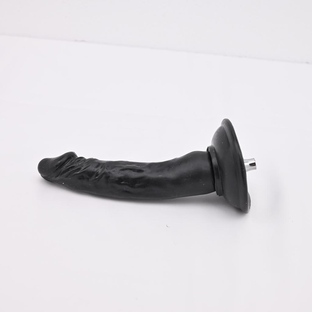 Sex Machine Attachment ROUGH BEAST 7.28" Black/Flesh Dildo for Sex Machine Vac-u-lock Love Machine Attachment Anal Plug Adult Sex Toys