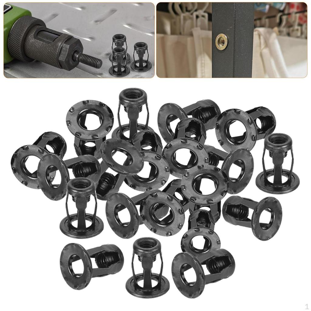 20 sztuk Nakrętka płatkowa do drzwi Kotwy Okucia, Stal węglowa, Narzędzie, Nakrętki rozporowe w kształcie płatka Mocowania ścienne