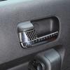 Soft Carbon fiber Interior Door Handle Trim Strip Sticker For Hummer H3 2005-09