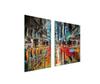 GLASPLATTE und SCHNEIDEBRETT 100x52 STADT