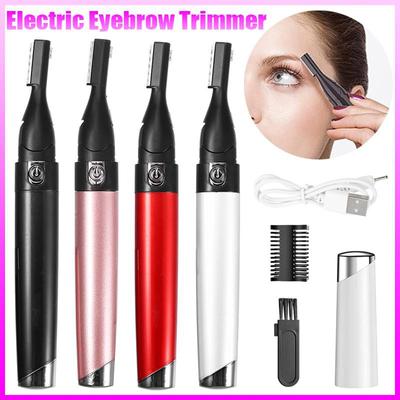 Beauty Electric Body Trimmer, USB Rechargeble Electric Eyebrow Trimmer Mini Facial Hair Remover Portable Razor for Face, Lips, Armpit, Leg, Body