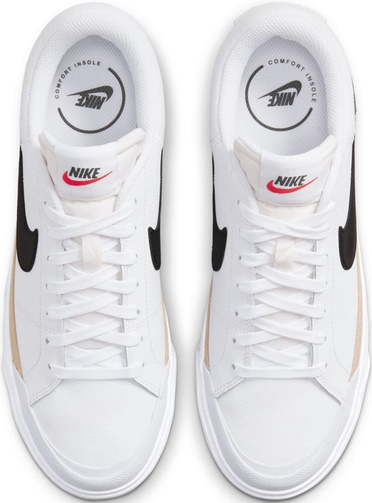 Nike Court Legacy Lift Women's Sneakers (DM7590-100) White/hemp/team Orange/black