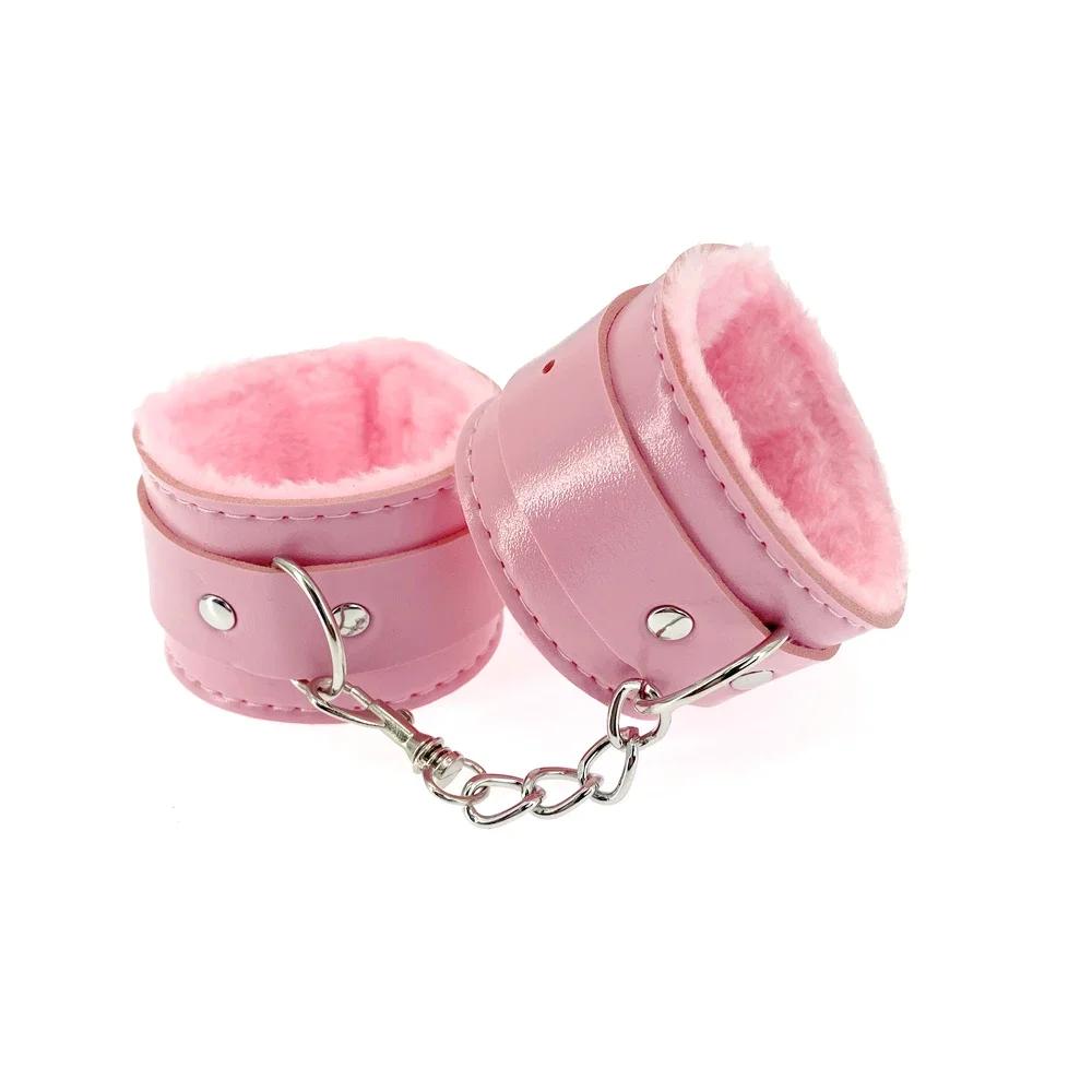 PU Leather Handcuffs Sex Bondage Restraints Wrist Hand Cuffs Product,Adult Game Toys for Women&Men Products  Fetish