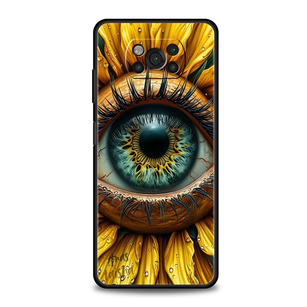 Fashion Eyelashes Eyes Phone Case Cover for Xiaomi Poco F7 Ultra F6 F5 F4 F3 X6 X5 X4 X3 NFC C51 C55 M4 GT 5G Soft TPU Shell