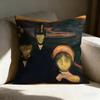 E-Edvard M-Munch Pillow Case Pillowcase, Double-Sided Printed, Sofa Cushion, Bedroom Headboard Pillow